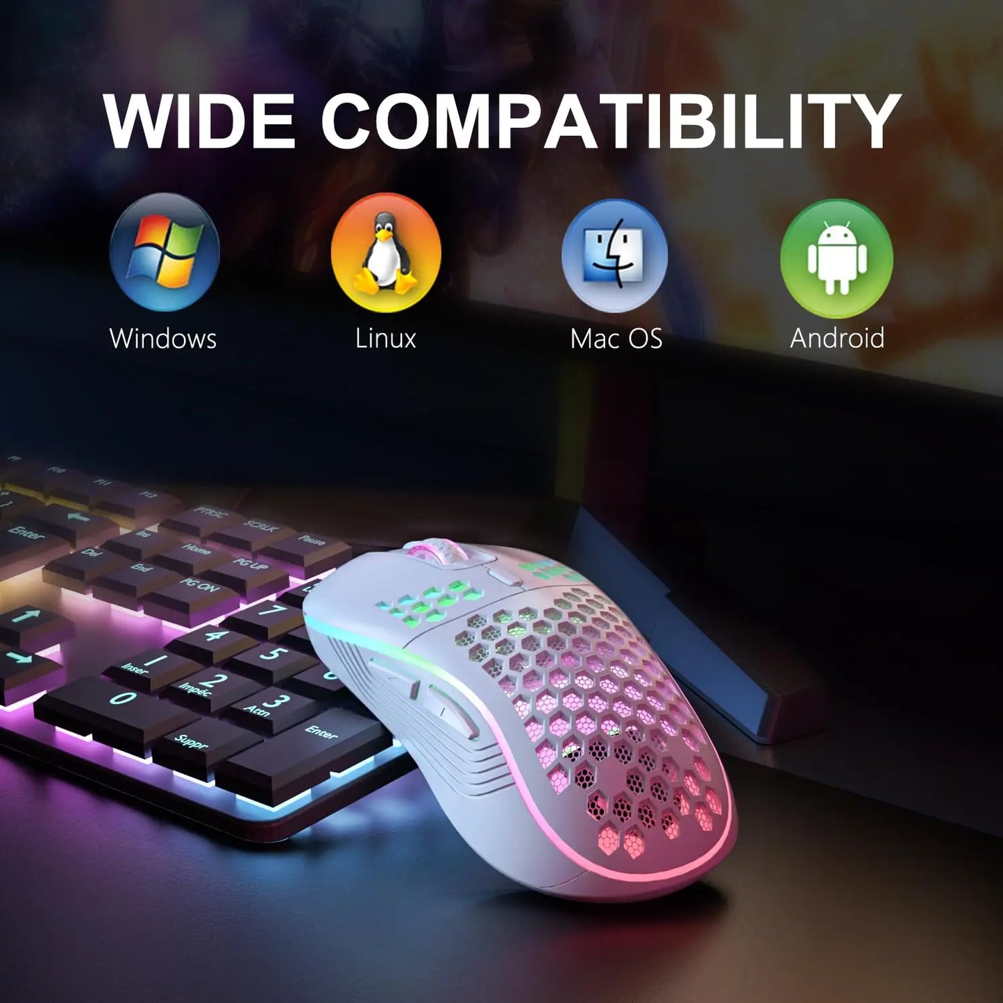 Draadloze Gaming Muis met RGB-verlichting
