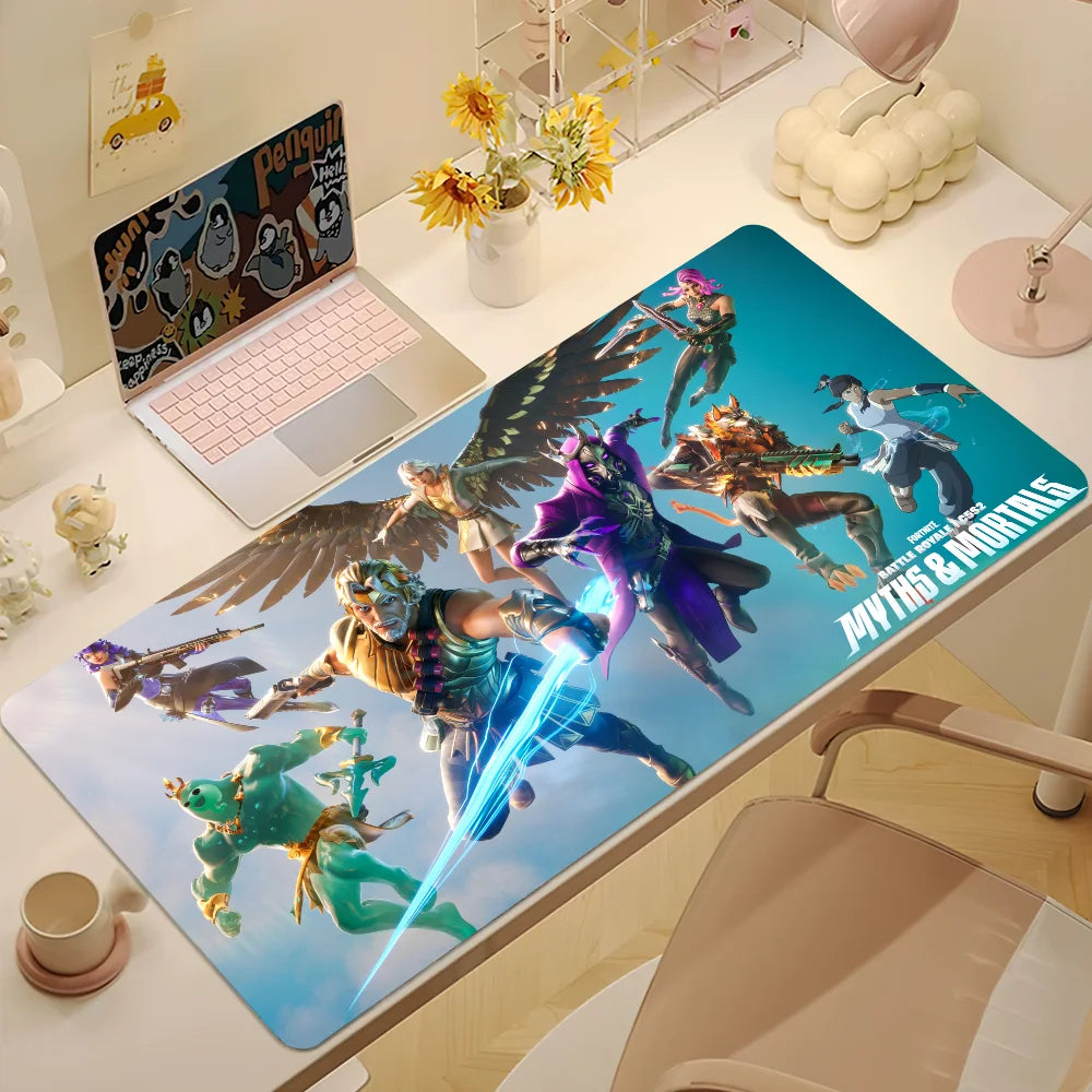 Fortnite-Themed XXL Gaming Mouse Mat – Non-Slip Rubber Desk Pad for Keyboard and Mouse