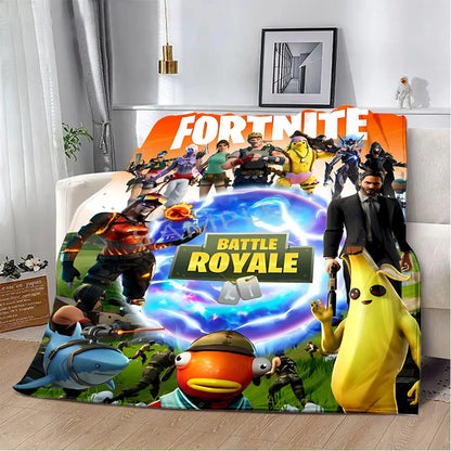 Fortnite Blanket – Plush Gaming Throw for Couch, Bed or Travel