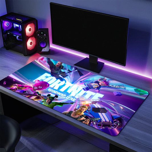 Fortnite-Themed XXL Gaming Mouse Mat – Non-Slip Rubber Desk Pad for Keyboard and Mouse
