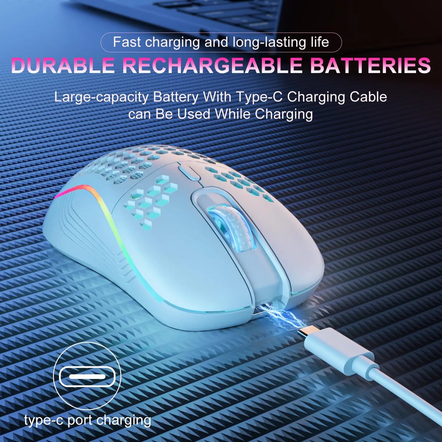 Draadloze Gaming Muis met RGB-verlichting