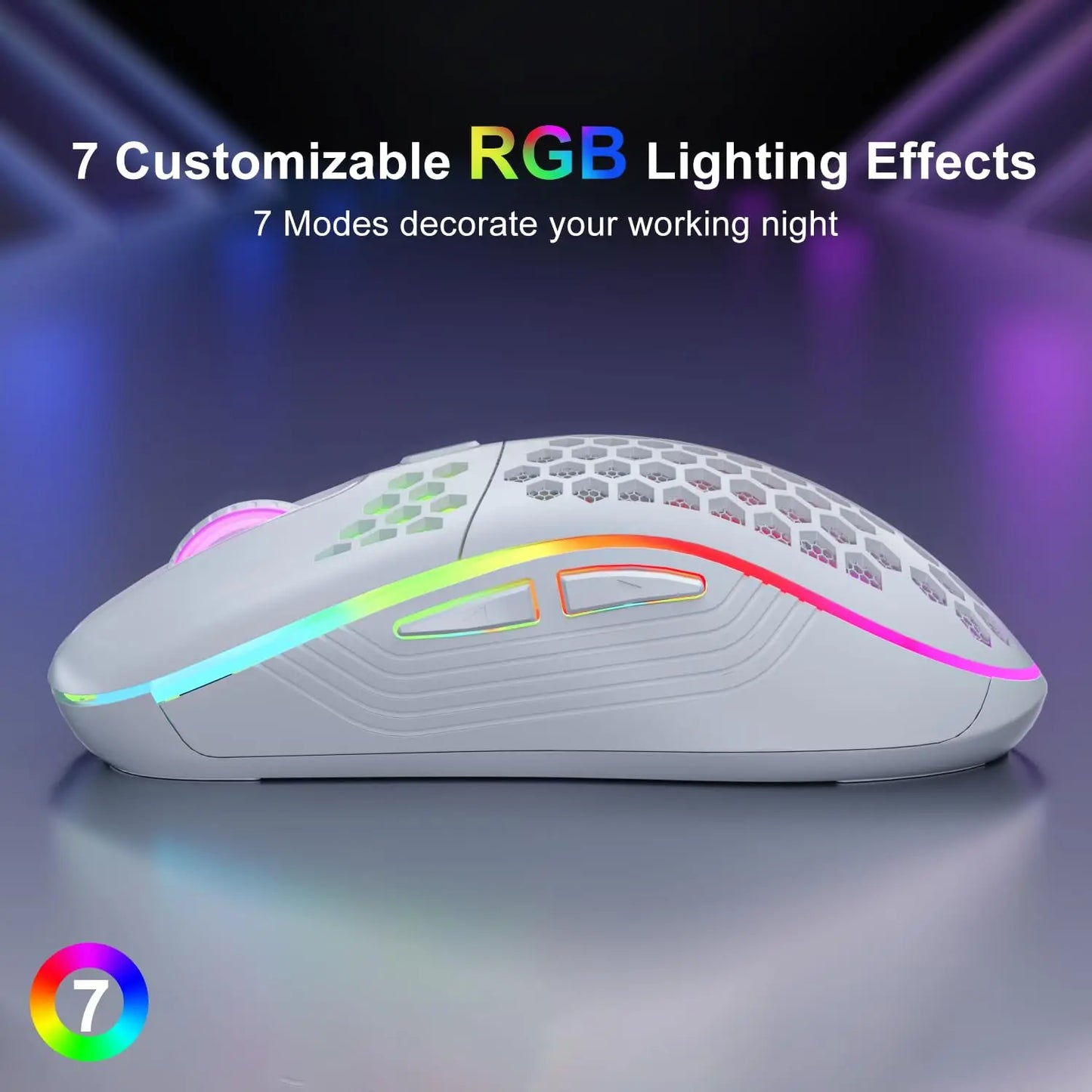 Draadloze Gaming Muis met RGB-verlichting