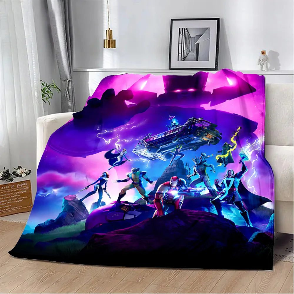 Fortnite Blanket – Plush Gaming Throw for Couch, Bed or Travel