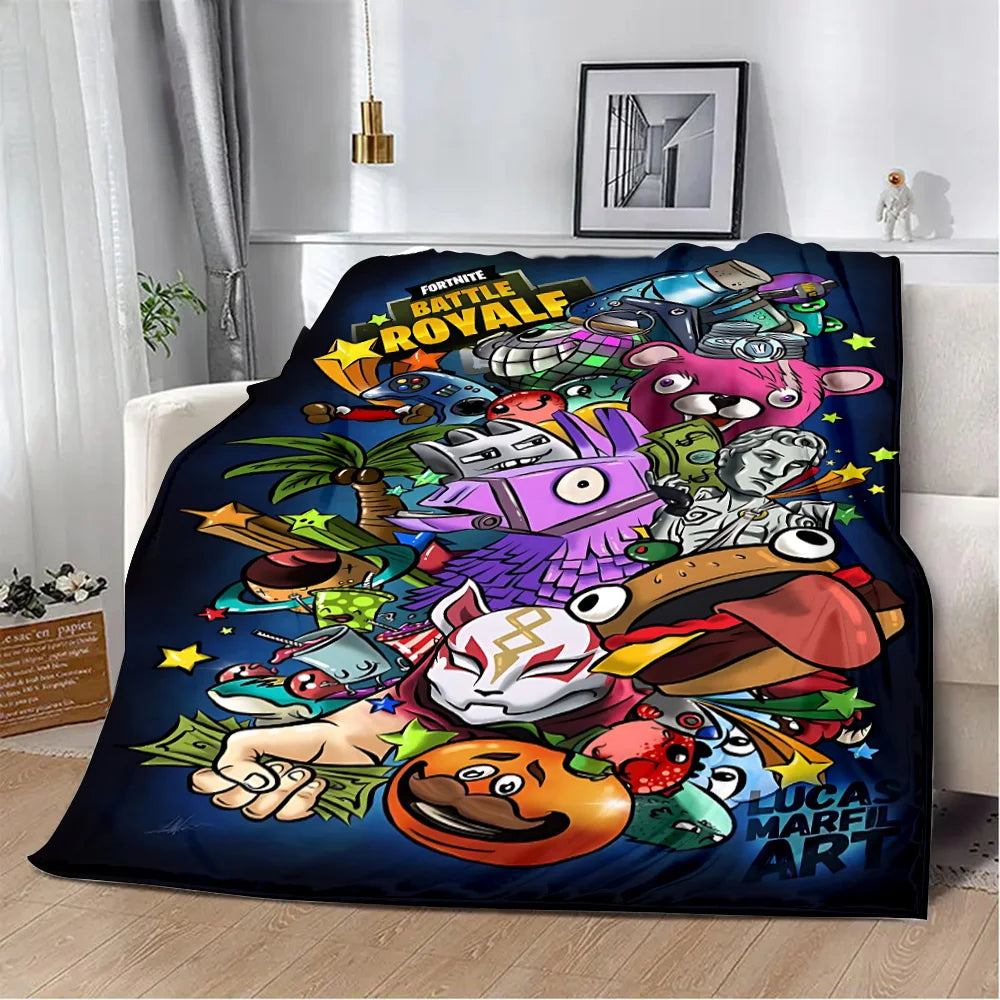 Fortnite Blanket – Plush Gaming Throw for Couch, Bed or Travel