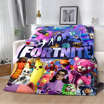Fortnite Blanket – Plush Gaming Throw for Couch, Bed or Travel