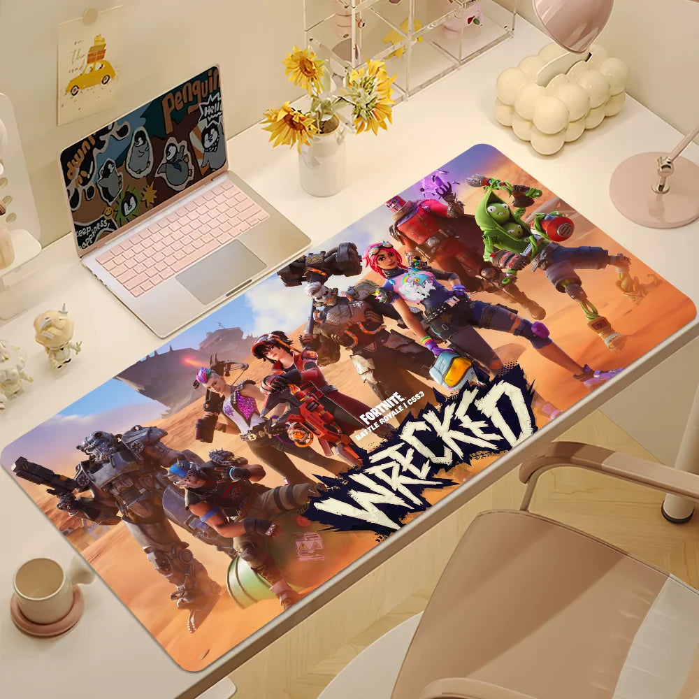 Fortnite-Themed XXL Gaming Mouse Mat – Non-Slip Rubber Desk Pad for Keyboard and Mouse